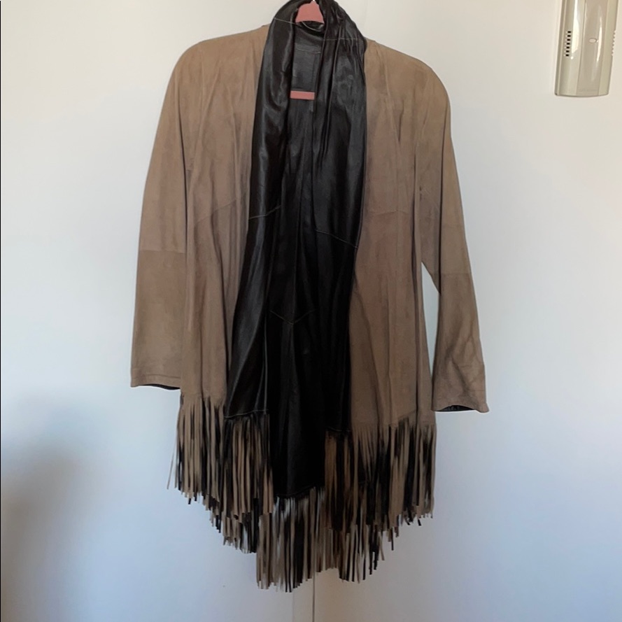 Suede Wrap Jacket